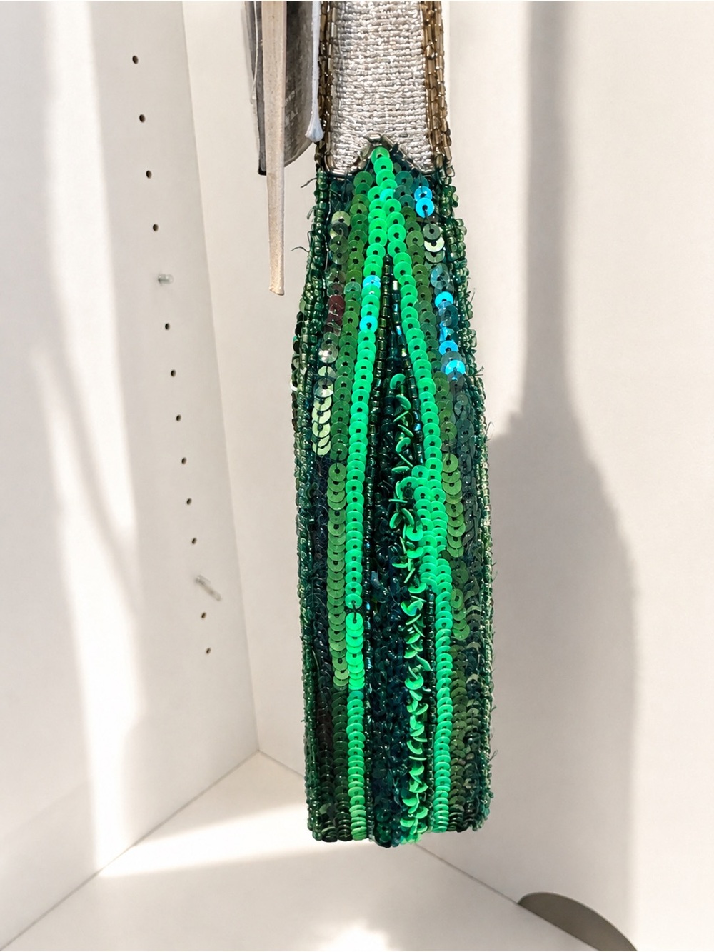 Champagne Bottle Beaded Wristlet/Clutch – Handcrafted in India ✨🍾 - Picture 5 of 5